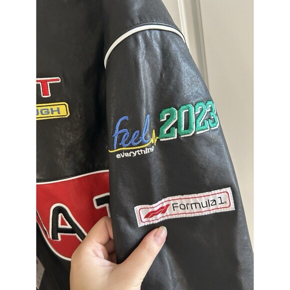 Formula 1 x PacSun Leather Pole Position Jacket Size XL Limited Edition New - Picture 6 of 11